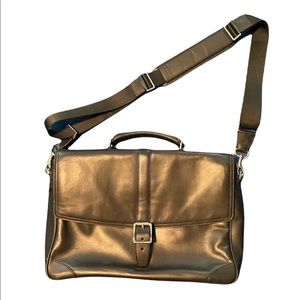 Authentic Coach Black Leather Briefcase